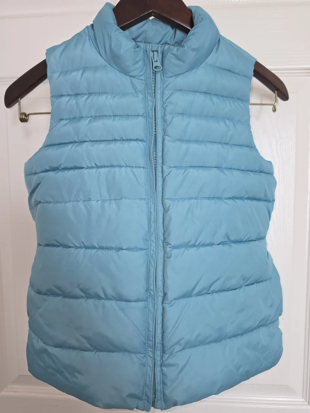 GAP Light Blue Quilted Puffer Vest